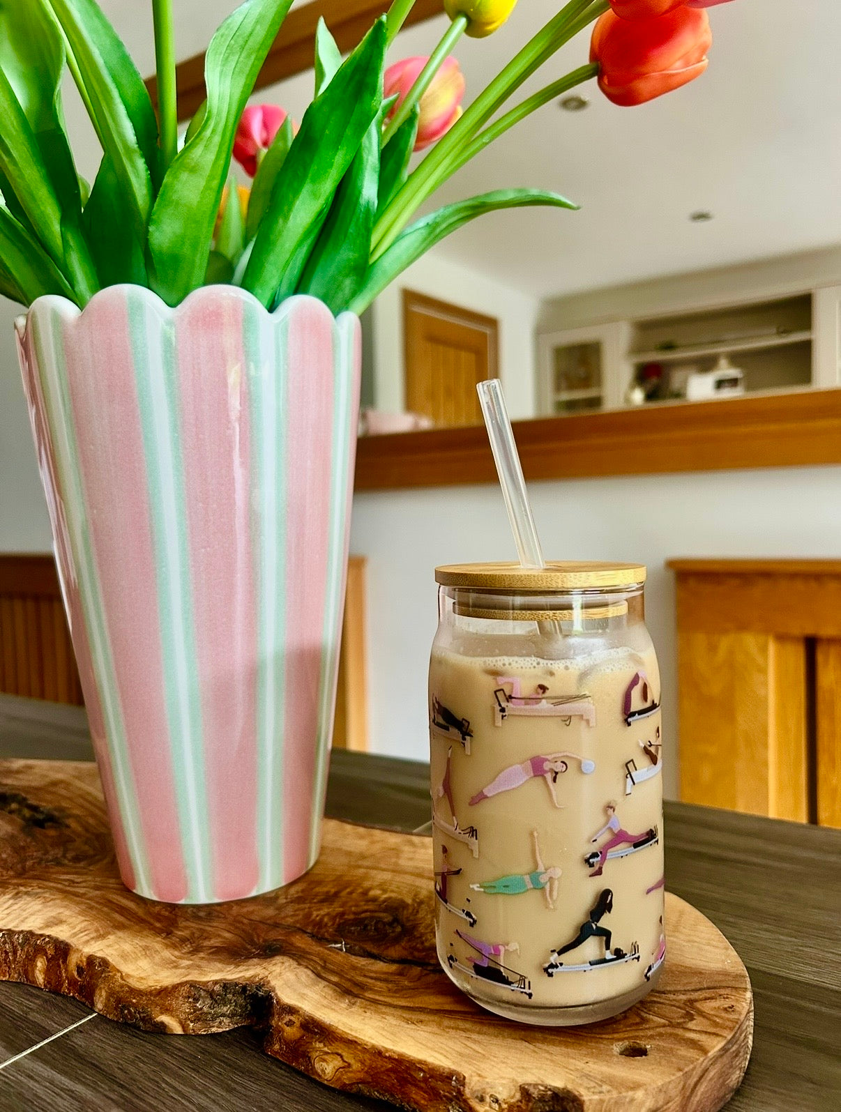 Pilates Glass Tumbler