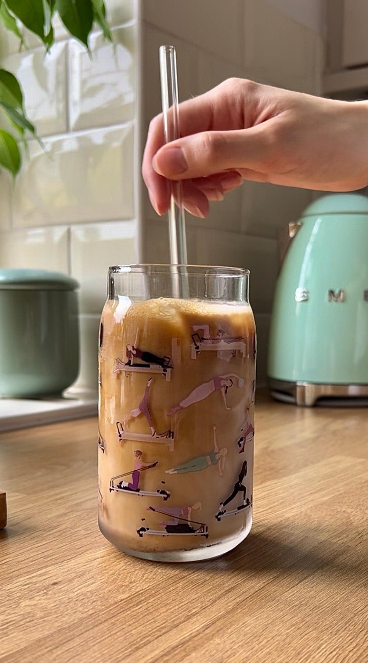 Pilates Glass Tumbler