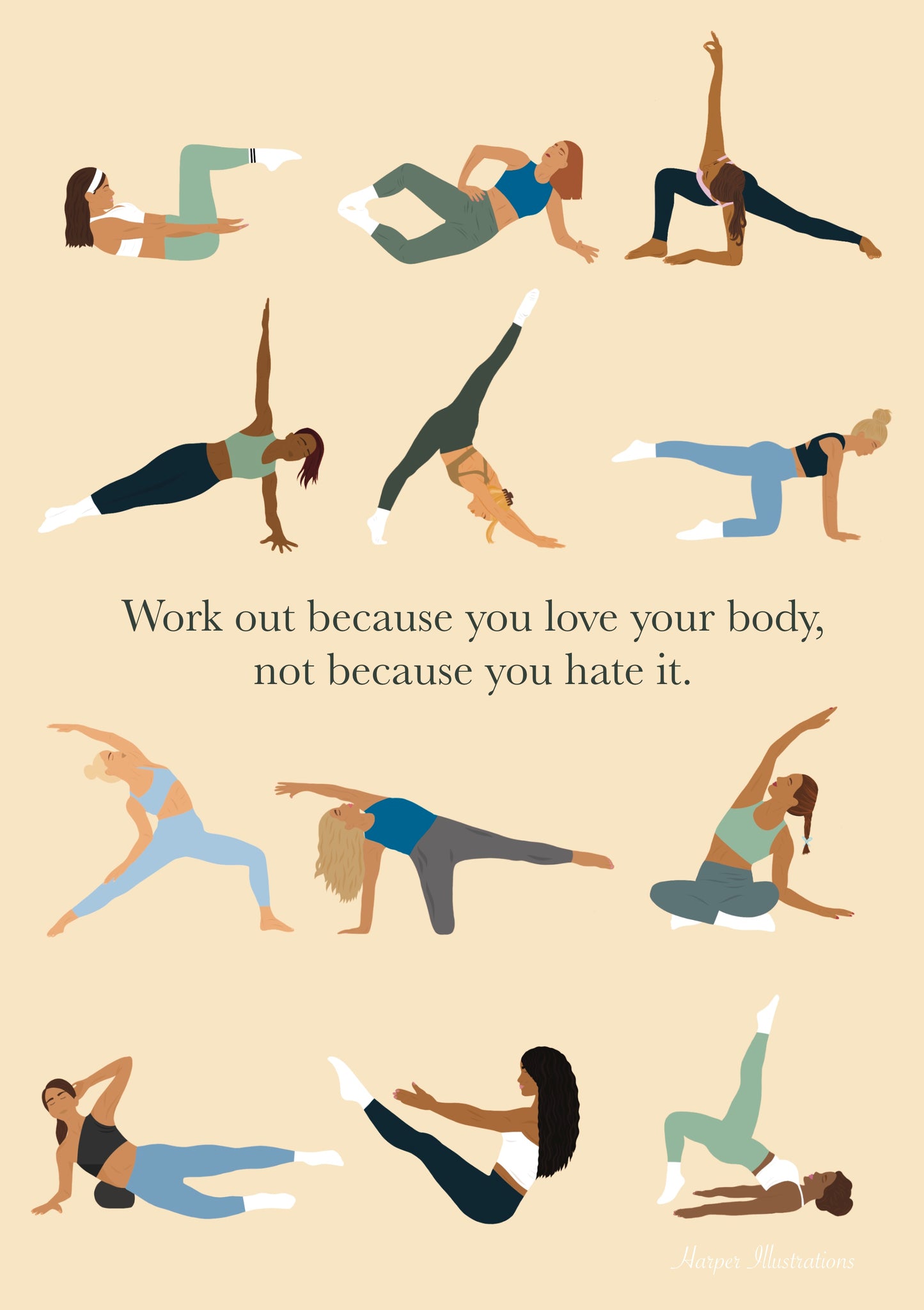 Workout because you love your body, not because you hate it