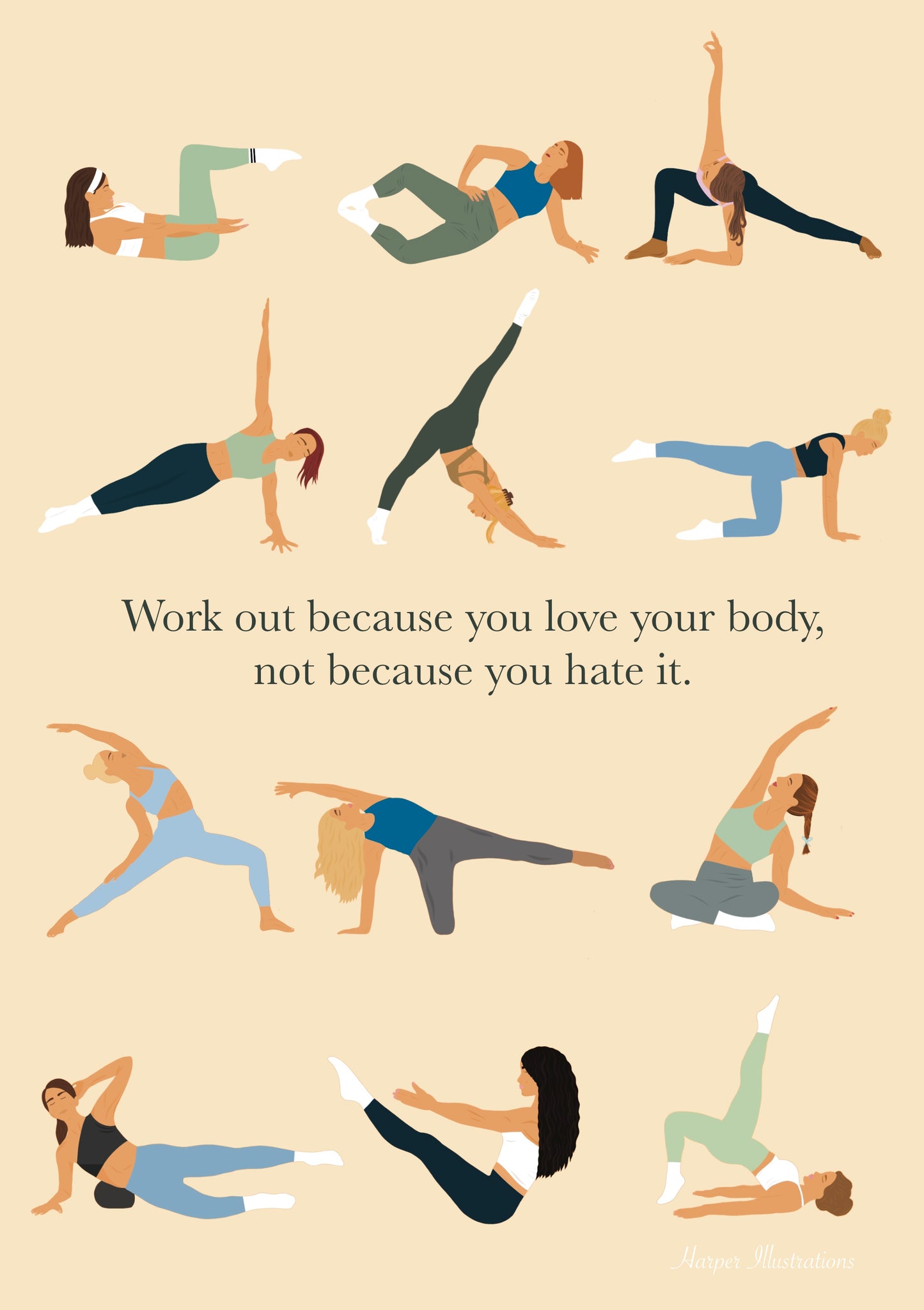 Workout because you love your body, not because you hate it