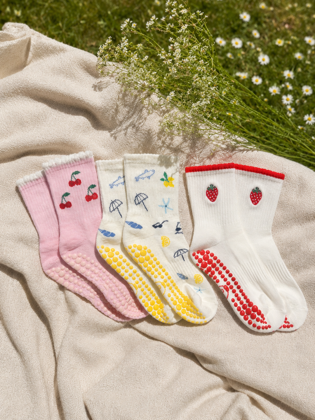 Summer in Italy Grip Socks