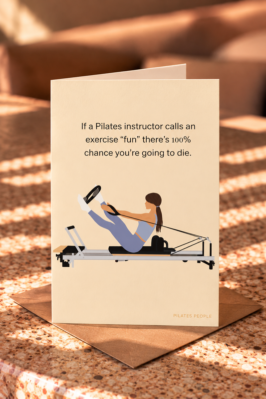 If a Pilates instructor calls an exercise “fun”