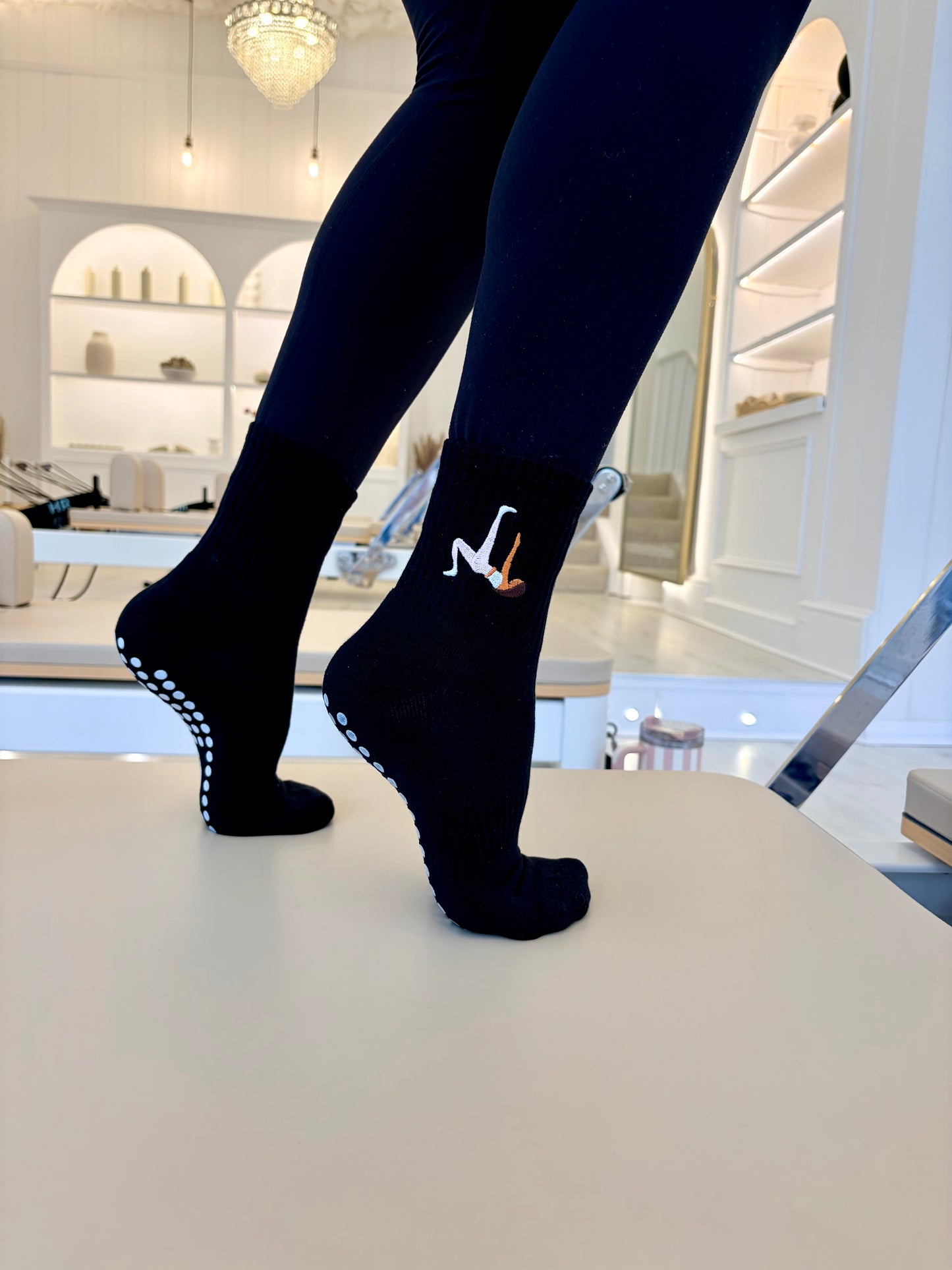 Black Crew Sock Brunette