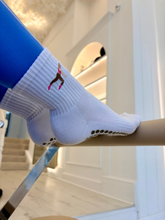 White Crew Sock Blonde