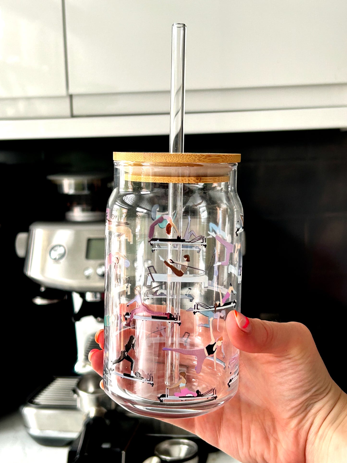 Pilates Glass Cup